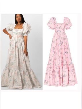 NEW Selkie Terrace Gown in Daiquiri  Tropical  Pink Maxi Dress Sx XS